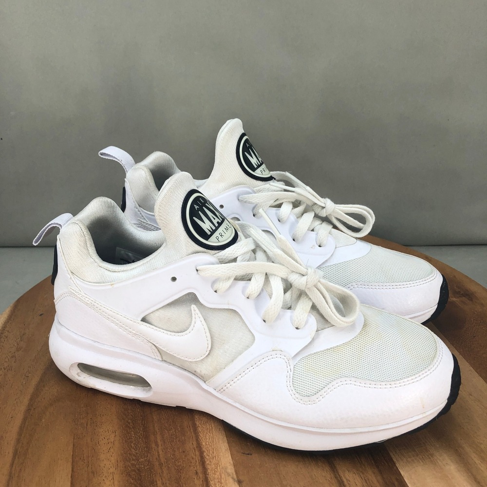 Nike Air Max Prime White Sneakers Shoes Size 8.5 Womens Athletic Trainers